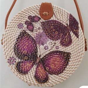 Woven Round Bali  Bag